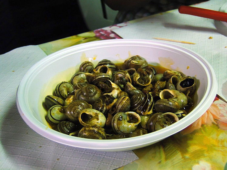 Snails stew in Bacchereto