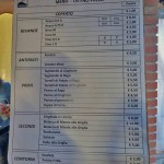 The menu of a sagra